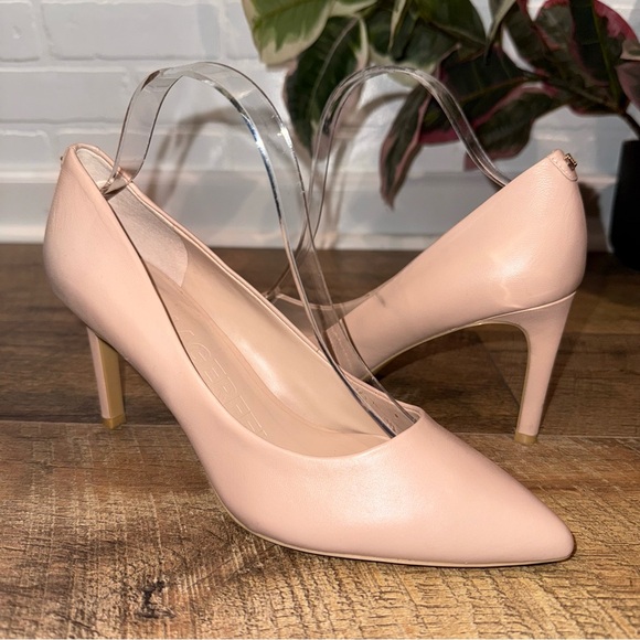 KARL LAGERFELD PARIS The Royale Leather Stiletto In Nude - Picture 7 of 15